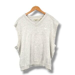 Tournament Arrow Mens XL V Neck Sleeveless Sweater‎ Vest Gray Cotton